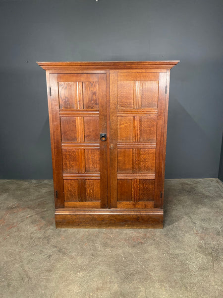 Large Oak Church Vestry Cupboard c1900