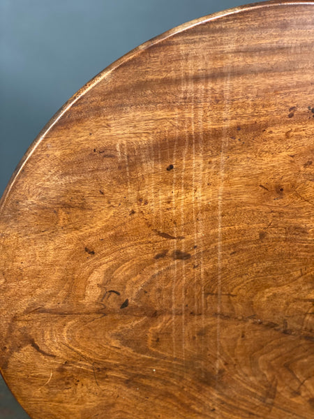 Georgian Mahogany One Piece Tilt Top Tripod Table