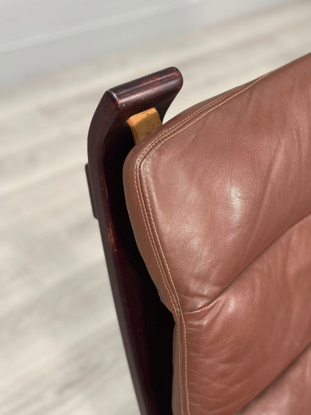 Focus Leather Armchair By Bramin c.1970’s