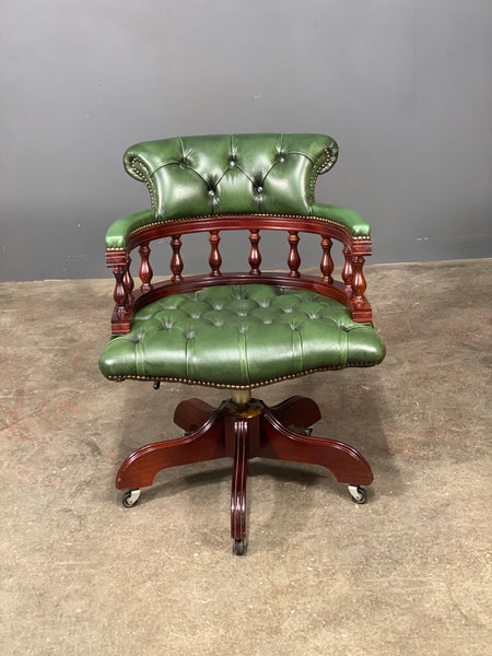 Vintage Chesterfield Captains Desk Chair