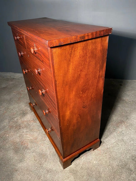 Antique 19th Century Mahogany Chest Of Drawers