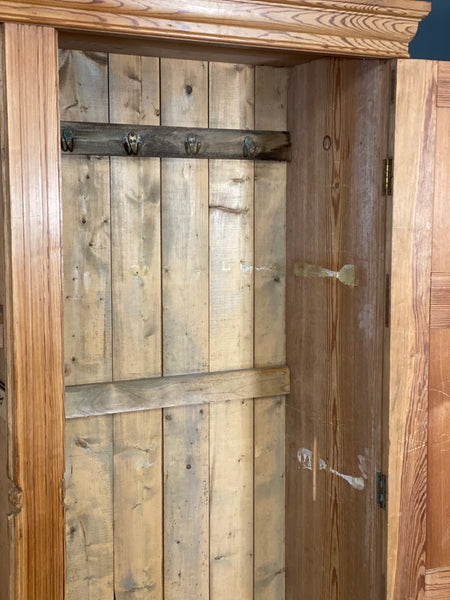 Pitch Pine Church Vestry Cupboard