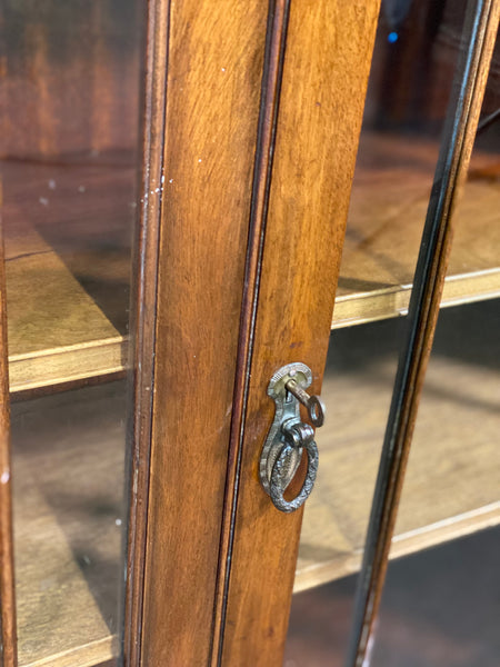 Edwardian Glazed Mahogany Bookcase