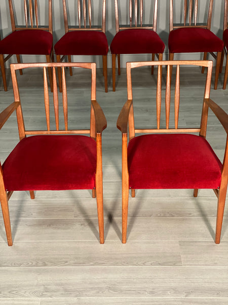 Set Of Eight Gordon Russell Oak Dining Chair’s