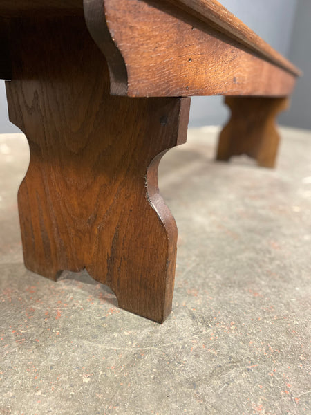 Small Oak Chapel Bench c1900