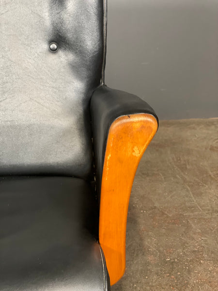 Mid Century Reclining Swivel Chair
