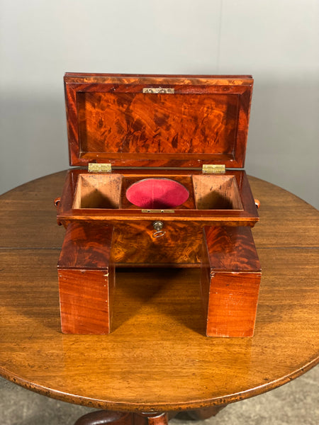 A Georgian Mahogany Tea Caddy By George Simpson Of London