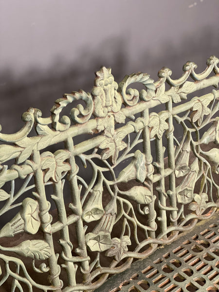 Large 20th Century Cast Iron Garden Bench