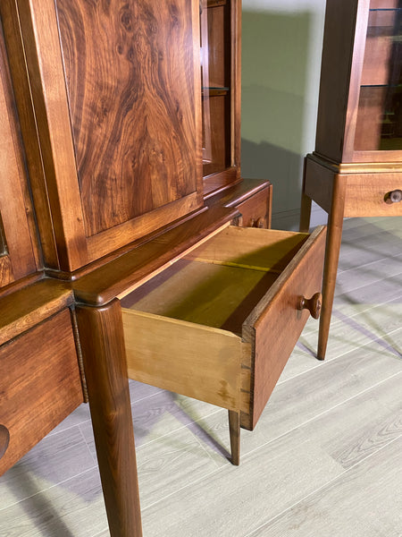 A Pair Of Walnut Cabinets By Arthur Reynolds Of Ludlow