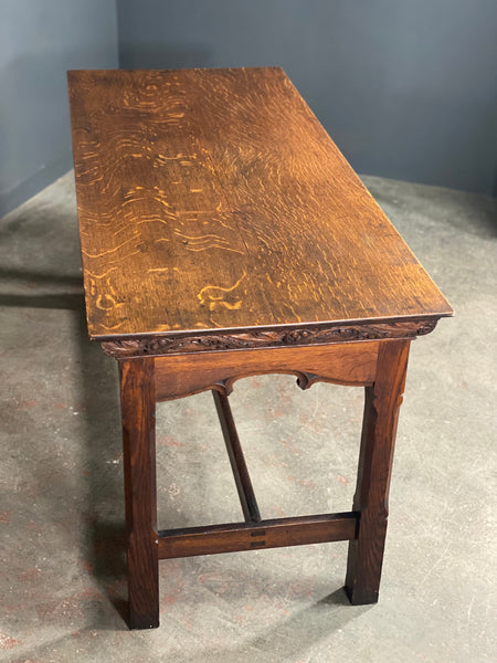 Victorian Carved Oak Church Altar Table