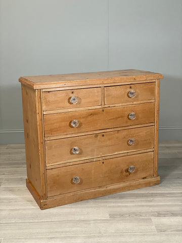 Victorian Pine Chest Of Drawers