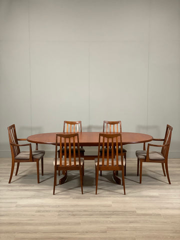 Mid Century G Plan Teak Dining Table And 6 Chairs