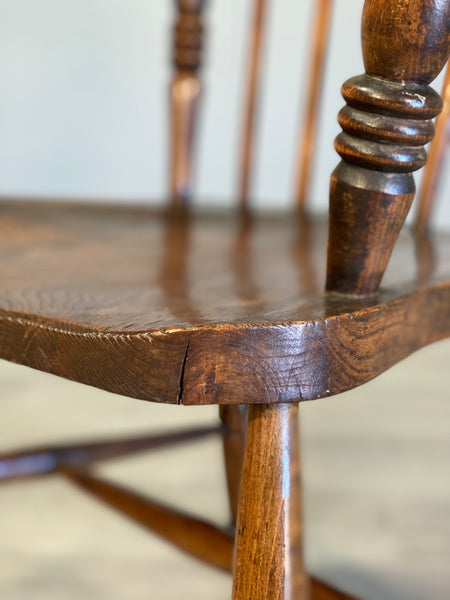 19th Century High Back Elm Windsor Chair