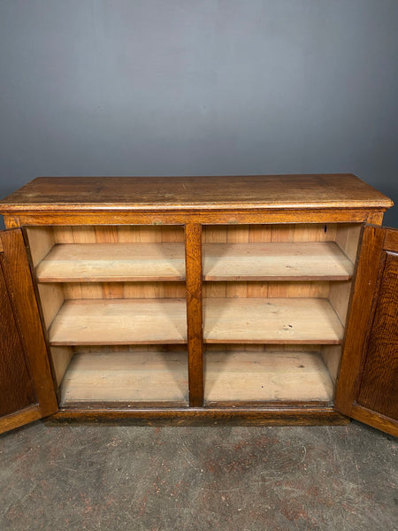 Large Antique Early 20th Century Oak School Cupboard