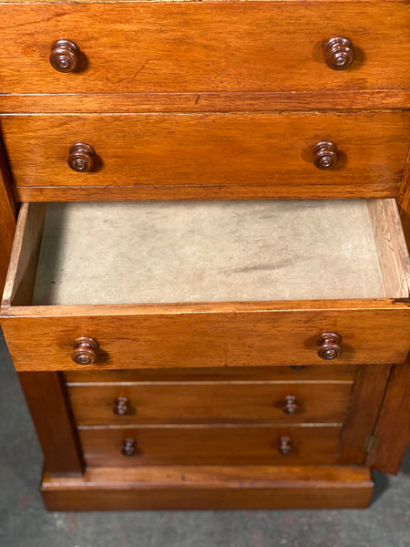 Large Antique Mahogany Wellington Chest