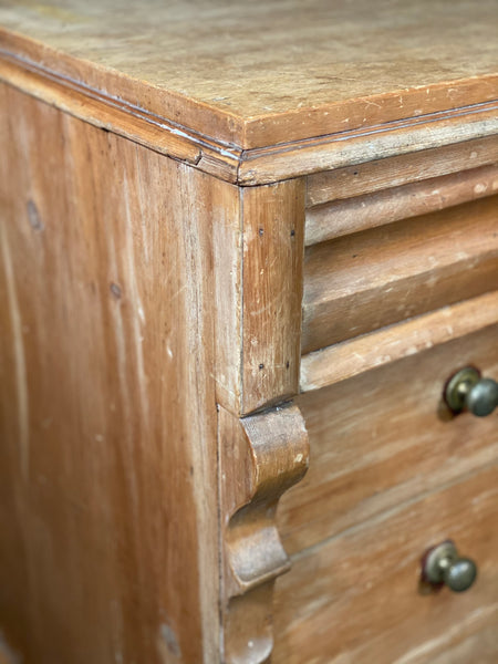 19th Century French Pine Chest Of Drawers