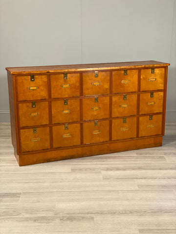 Antique Bank Of Postal Drawers