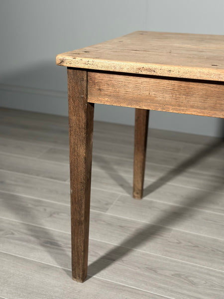 Antique Sycamore Top French Dining Table