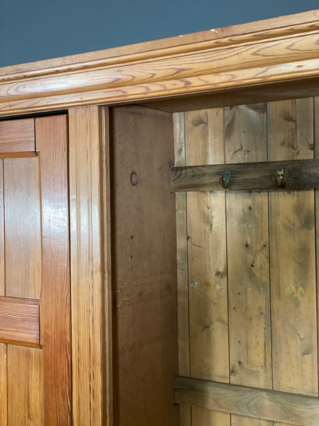 Pitch Pine Church Vestry Cupboard