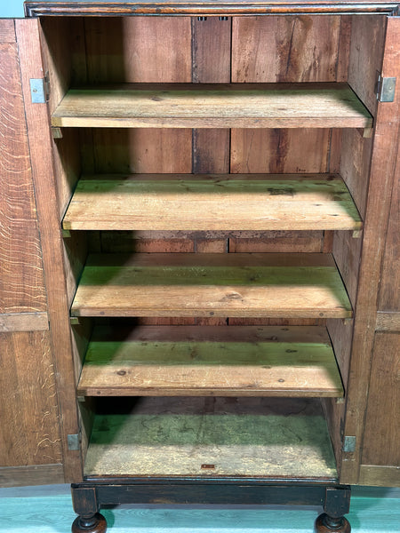 18th Century Carved Oak Cupboard