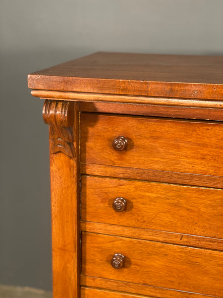 Large Antique Mahogany Wellington Chest