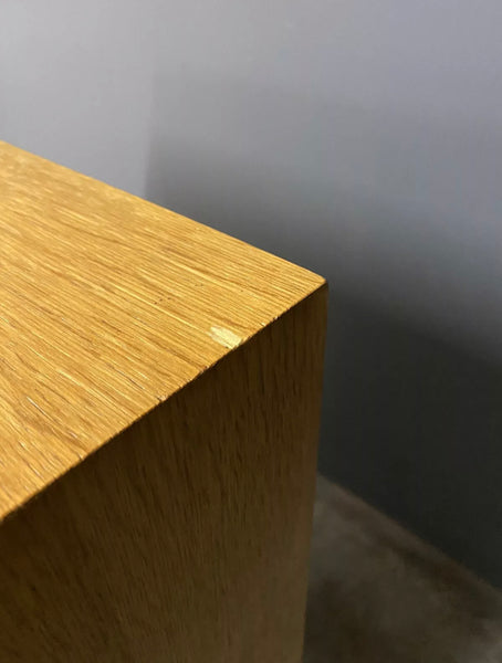 Small Mid Century Meredew Light Oak Gentleman’s Wardrobe