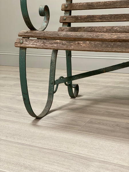 19th Century Garden Bench In Original Condition