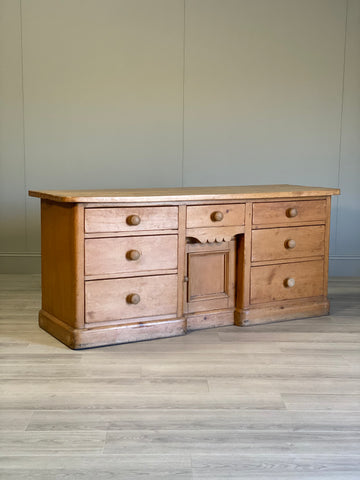 19th Century Pine Dresser Base With Sycamore Top