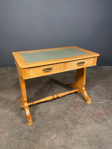 Small Light Oak Writing Desk c1920