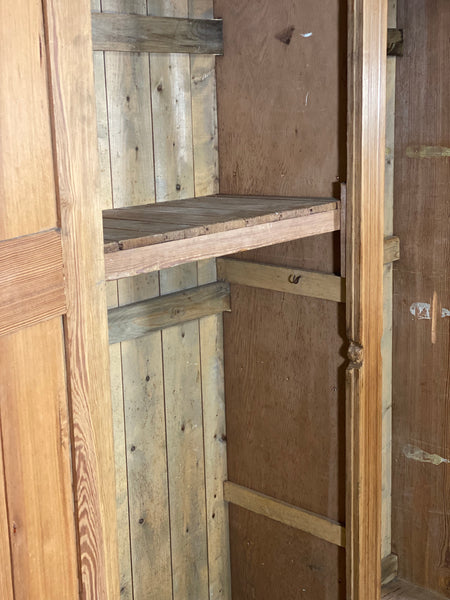 Pitch Pine Church Vestry Cupboard