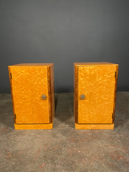 Pair Of Birds Eye Maple Bedside Cabinets By Austinsuite