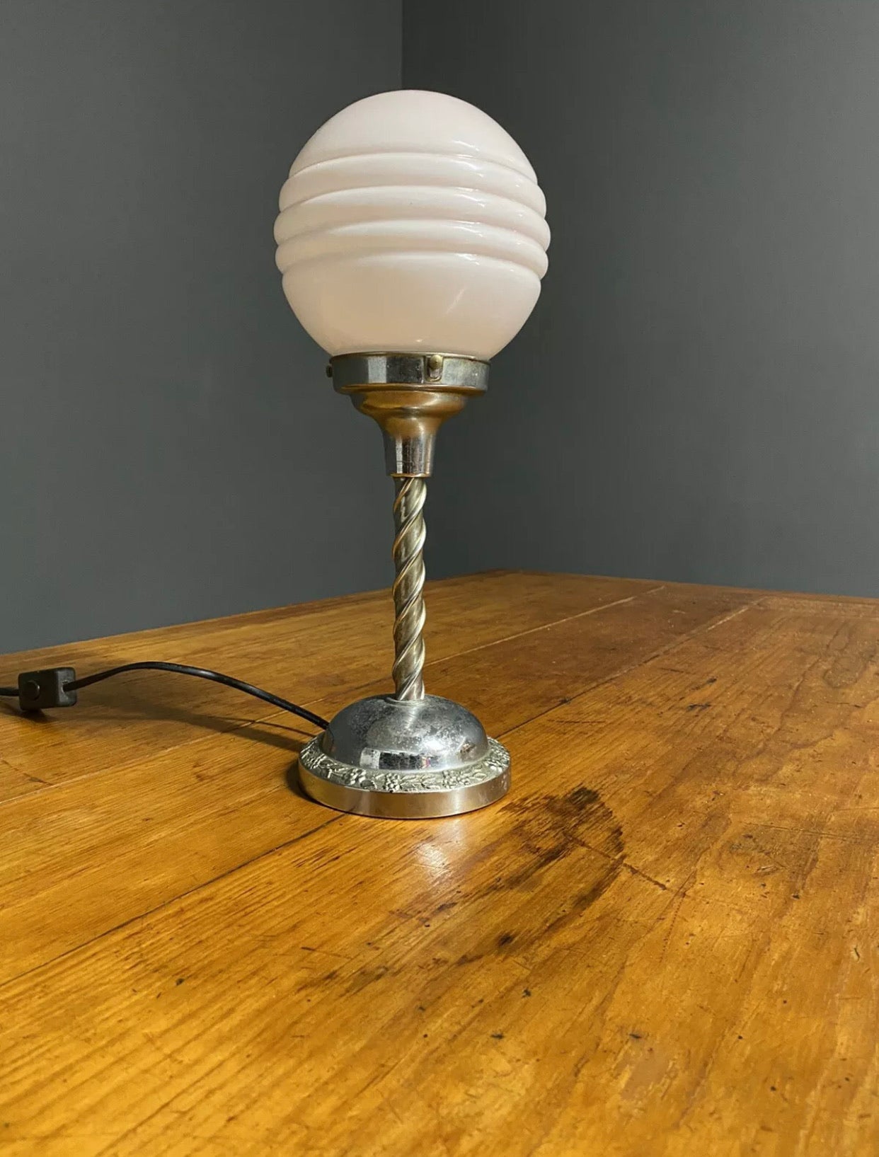 Vintage Art Deco Ice Cream Cone Side Lamp 1930’s
