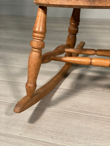 Large Antique Oak Rocking Chair