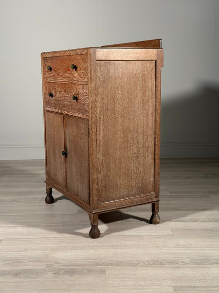 Limed Oak Art Deco Cabinet
