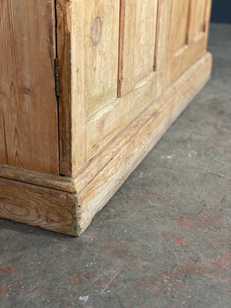 Large Victorian Pine School Housekeepers Cupboard
