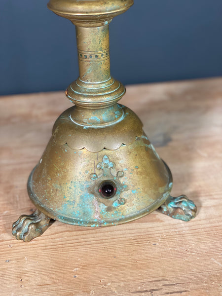 19th Century Brass Church Altar Cross