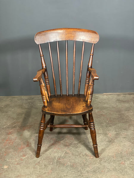 19th Century High Back Elm Windsor Chair