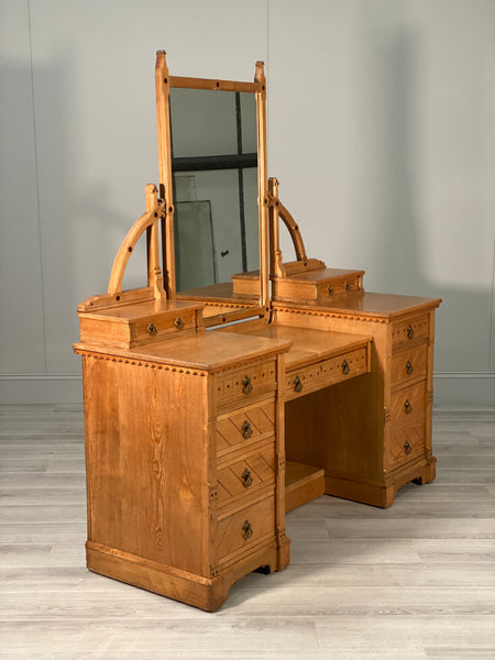 19th Century Aesthetic Movement Ash Dressing Table