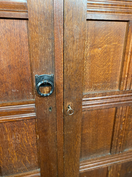 Large Oak Church Vestry Cupboard c1900