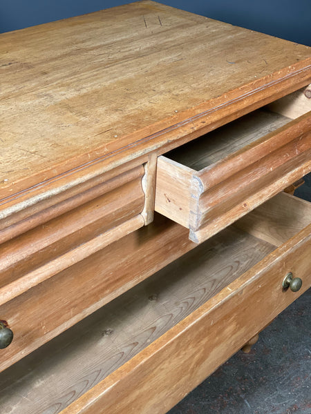19th Century French Pine Chest Of Drawers