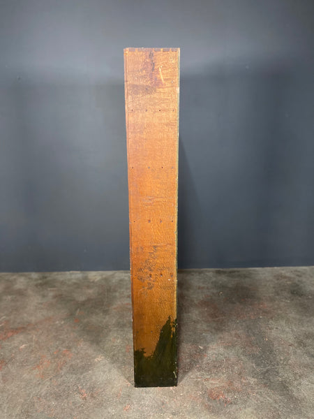 Large Early Victorian Green Oak Bookcase