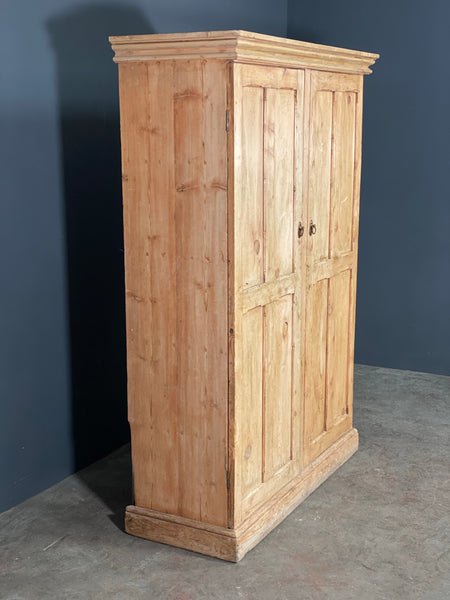 Large Victorian Pine School Housekeepers Cupboard