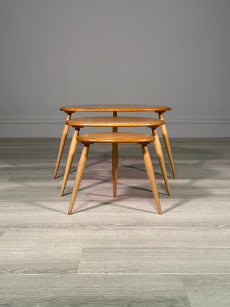 Vintage Ercol Pebble Nest Of Tables