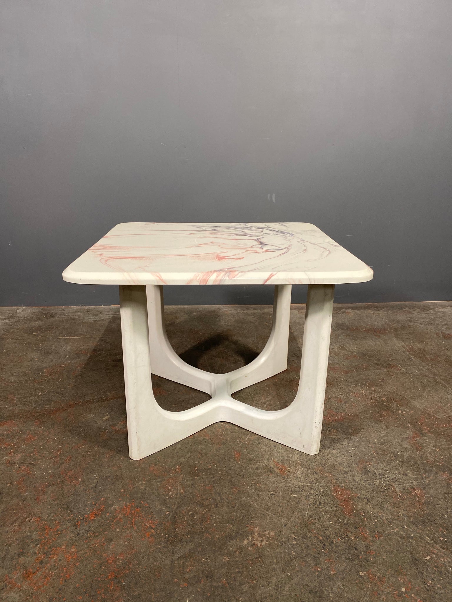 20th Century Marmorino Italian Side Table