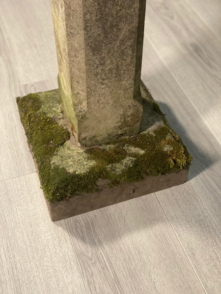 Antique Weathered York Stone Bird Bath
