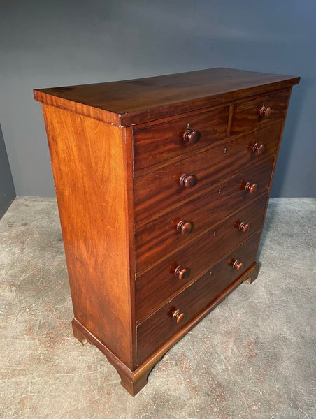 Antique 19th Century Mahogany Chest Of Drawers