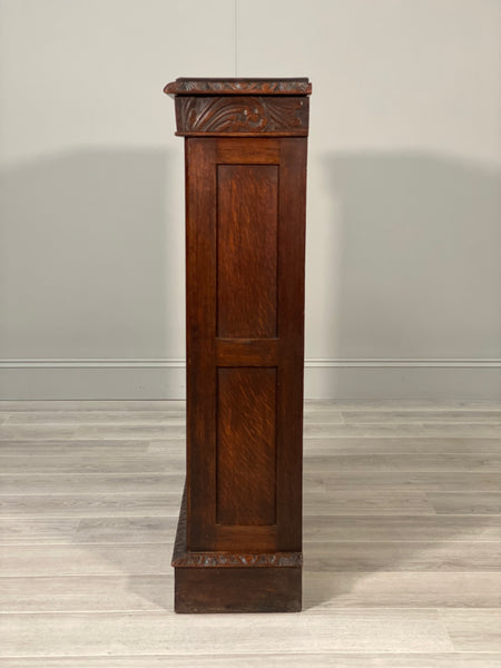 19th Century Carved Oak Cupboard