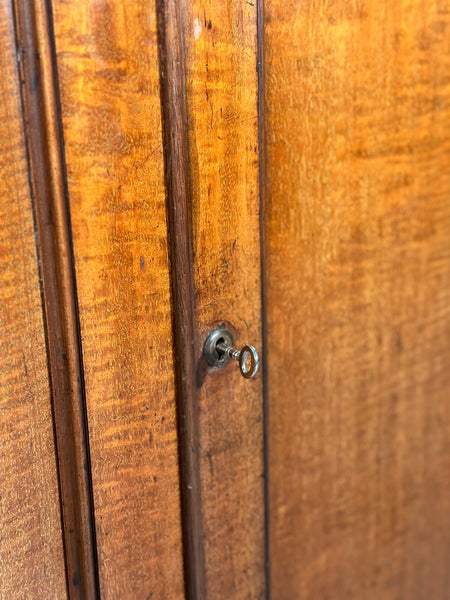 19th Century Figured Mahogany Housekeeper Cupboard