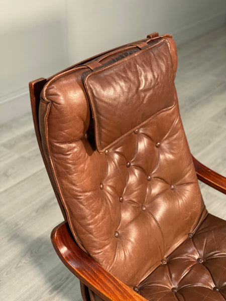 Mid 20th Century Danish Leather Armchair