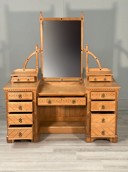 19th Century Aesthetic Movement Ash Dressing Table